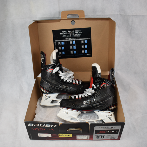 Senior New Bauer Vapor X700 Hockey Skates Regular Width Size 8D