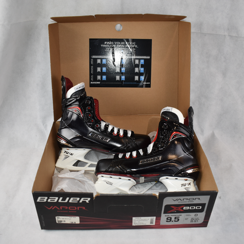 Senior New Bauer Vapor X800 Hockey Skates Regular Width Size 9.5D