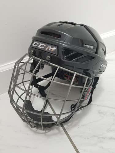 Black CCM Fitlite 3DS Helmet - Large