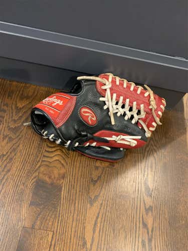 Black Kid Pitch (9YO-13YO) Infield Gamer 11.75" Baseball Glove