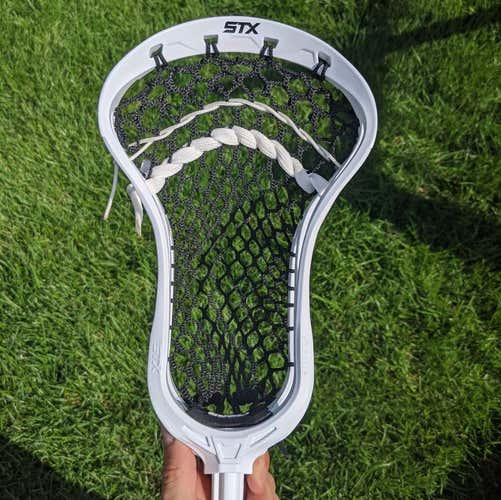 New STX Duel 2, Cheap Shipping! Strung Fogo foso lax lacrosse head stringking 3s faceoff