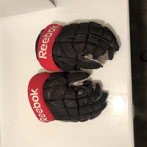 Black Senior Reebok 14" Pro Stock Gloves