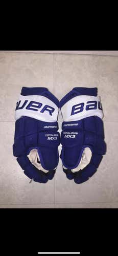 Toronto Maple LeafsSenior Bauer Supreme TotalOne MX3 14" Pro Stock Gloves