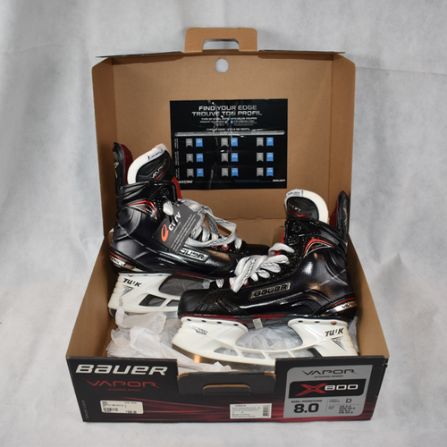 Senior New Bauer Vapor X800 Hockey Skates Regular Width Size 8D