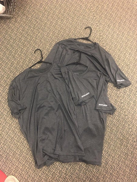 Gray Core Men's Medium Bauer Shirts 3 PACK