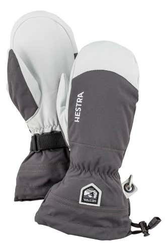 ​HESTRA ALPINE PRO ARMY LEATHER HELI SKI MITT MITTEN (GREY) 2XL/11