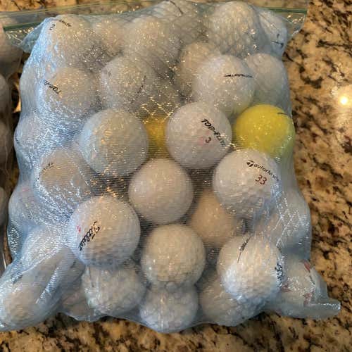 White Used TaylorMade TP5 100 Pack Balls
