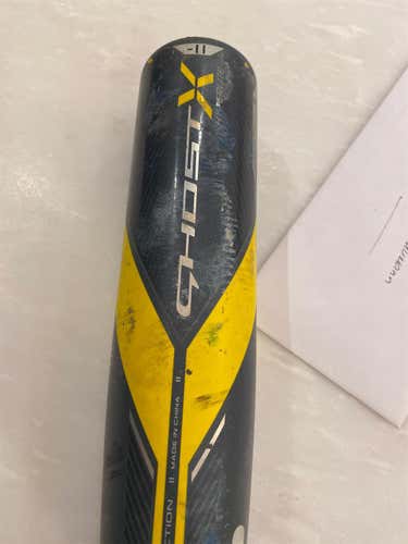 Kid Pitch (9YO-13YO)  Composite Ghost X (-11) 28 oz 28" Bat