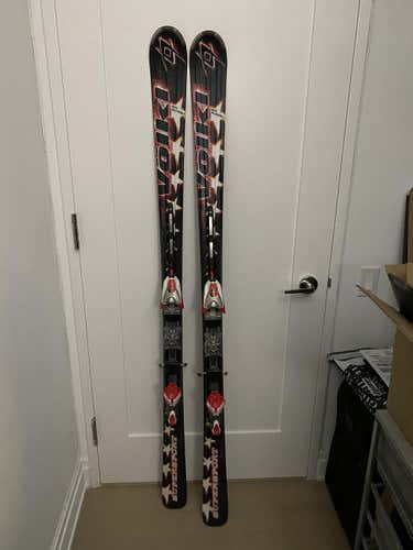 Used Men's Volkl All Mountain super sport Skis With Bindings Max Din 14