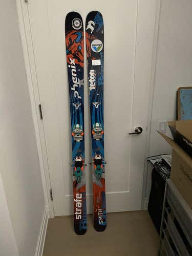 Used Men's 2014 Blizzard  Powder Cochise Skis With Bindings Max Din 18