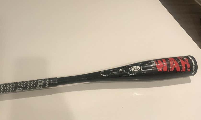Used Kid Pitch (9YO-13YO) USSSA Certified 2018 Dirty South Composite War Bat (-12) 17 oz 29"