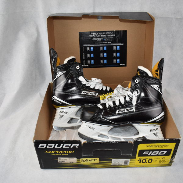 New Senior Bauer Supreme S180 Hockey Skates Regular Width Size 10D