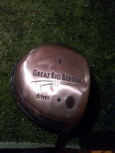 Callaway Great Big Bertha II 9* Driver Stiff Graphite shaft