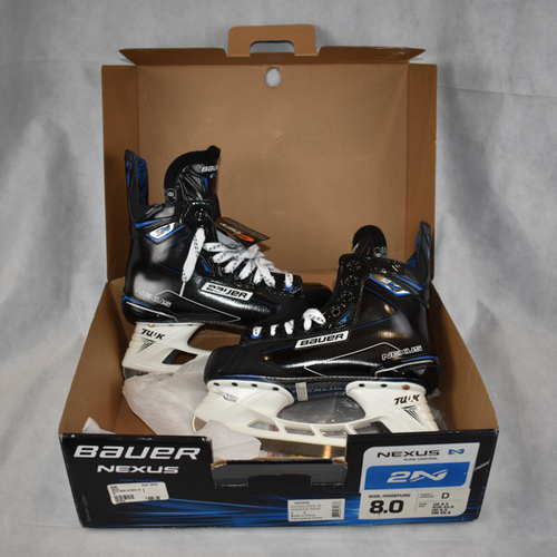 New in Box Senior Bauer Nexus 2N Hockey Skates Regular Width Size 8D