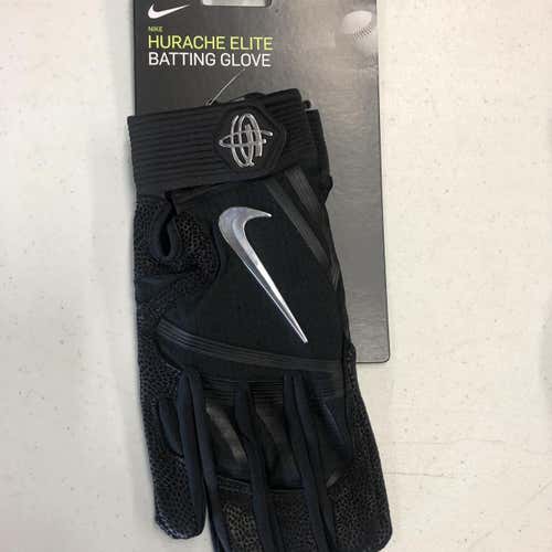 Black New Medium Nike Huarache Elite Batting Gloves