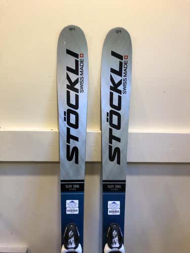 Used Stockli Stormrider 95 Skis with Bindings 184 (1103732)