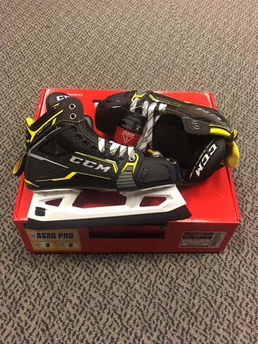 Senior CCM AS3 pro Regular Width Size 8 Hockey Goalie Skates
