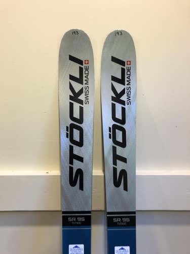 Used Stockli Stormrider 95 Skis with Bindings 193 (1103737)