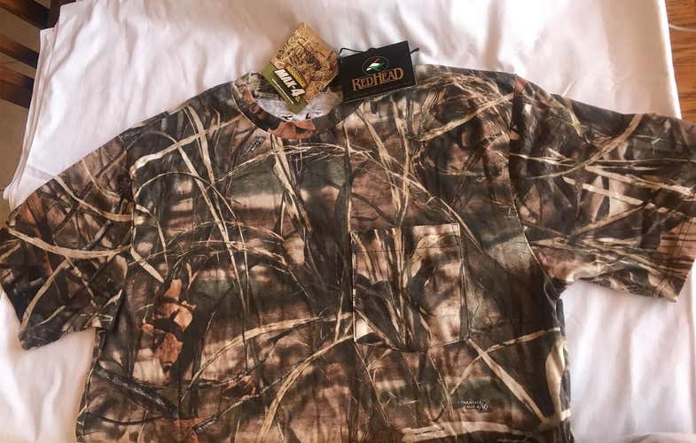 Men's Large Shortsleeved RedHead Hunting Camo Pocket Tee