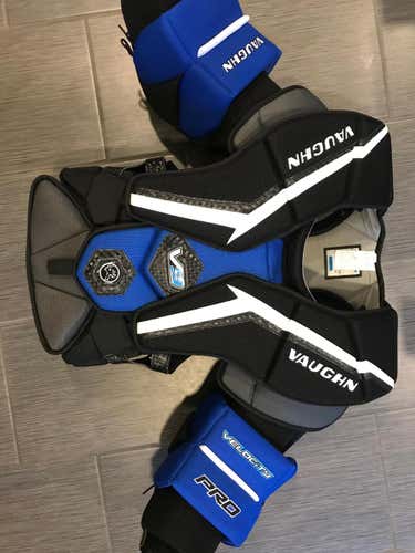New Senior XS Vaughn Velocity V9 Pro Goalie Chest Protector Pro Stock