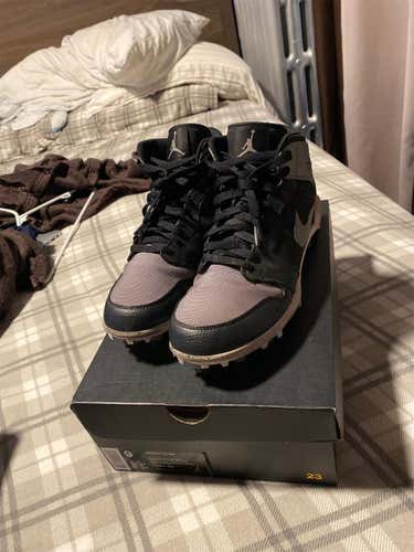 Gray Unisex Molded Cleats High Top