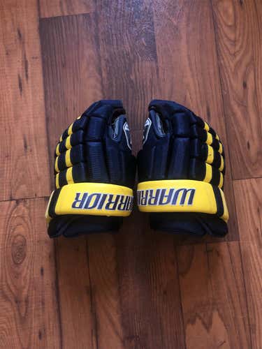 Blue And Yellow Senior Warrior Pro Series II 13" Pro Stock Gloves