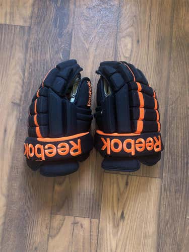 Black And Orange Senior Reebok 4-Roll pro 13" Pro Stock Gloves