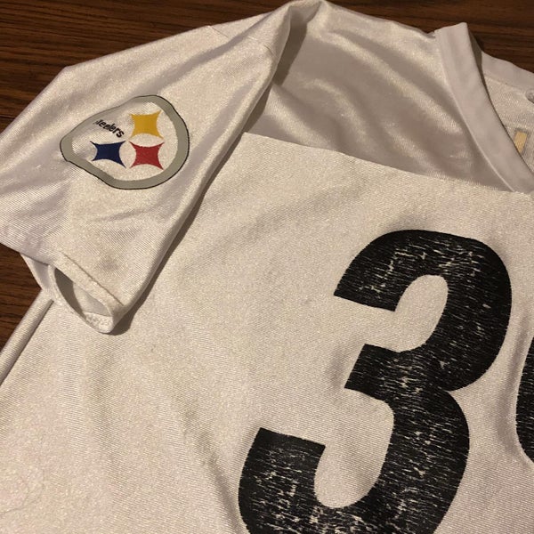 PLAXICO BURRESS #80 STEELERS AUTHENTIC AWAY REEBOK FOOTBALL JERSEY