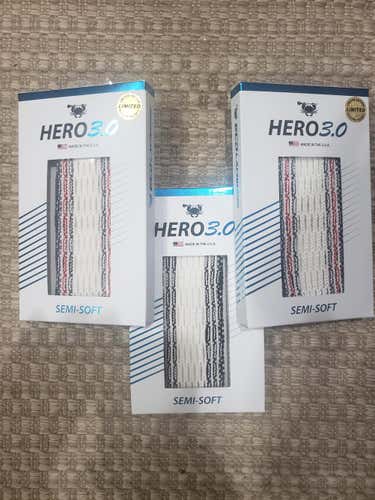 White New ECD Lacrosse LTD USA 3 Pack