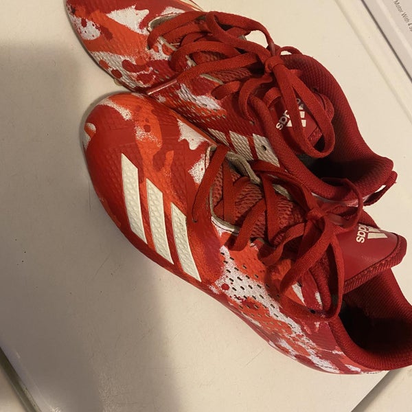 Red Unisex Molded Cleats Low Cut