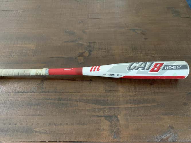 Used Kid Pitch (9YO-13YO) USSSA Certified 2019 Marucci Hybrid CAT 8 Bat (-5) 25 oz 30"