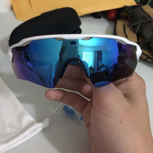 NEED GONE!!! Blue Unisex One Size Fits All Oakley Radar Sunglasses