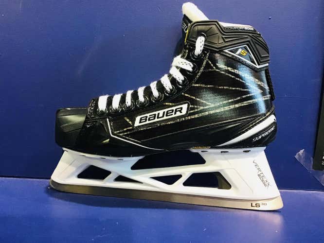 New Senior Bauer Supreme 1S Hockey Goalie Skates Regular Width Size 8