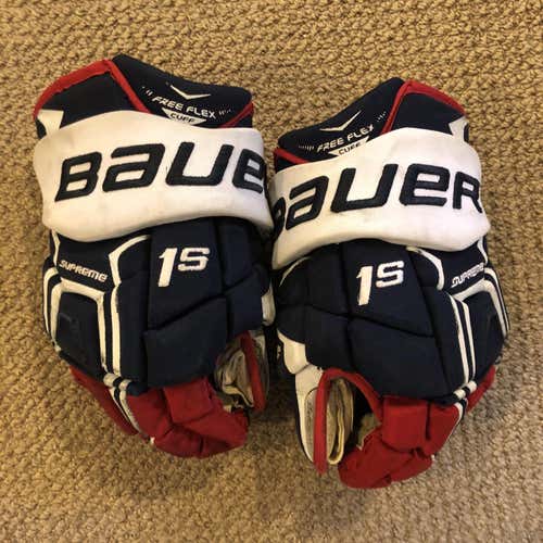 Washington Capitals Bauer Supreme 1S 14" Pro Stock Gloves