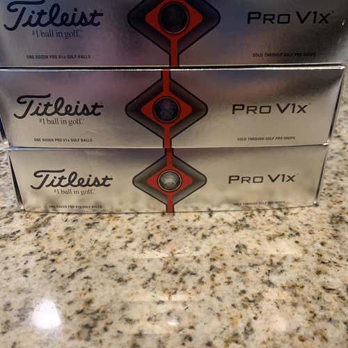 New Titleist Pro V1x 36 Pack (3 Dozen) Balls