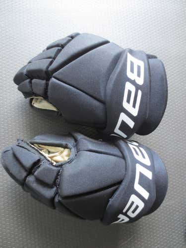 Black Used Senior Bauer Vapor X40 Gloves 14"
