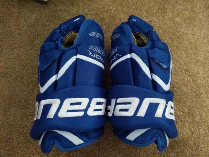 Blue Used Senior Bauer Vapor Pro Series Gloves 13"