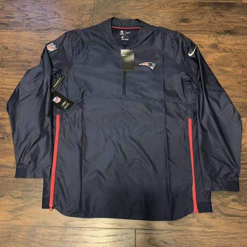 New England Patriots Nike NFL Sideline Coaches Half-Zip Pullover Jacket Size Lg
