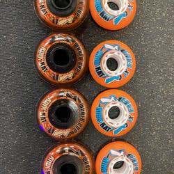 4 72mm Rink Rat World Cup. 4 64mm Rink Rat Envy. 16 72mm Grippers, Rink Rat Krysis 4 76mm, 4 80mm