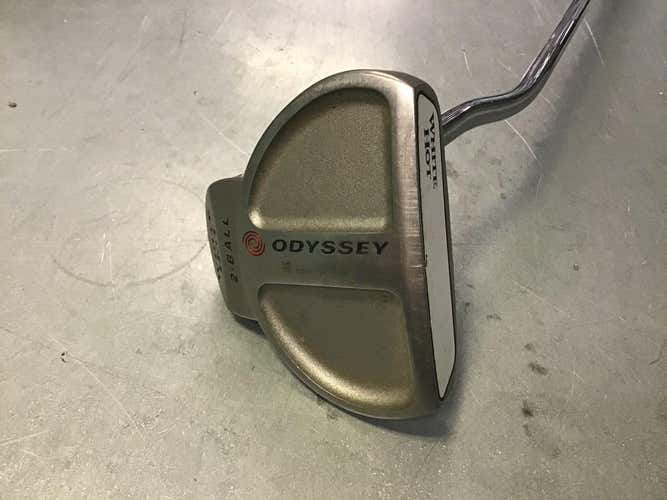 Used Odyssey White Hot 2-ball Mallet Golf Putters