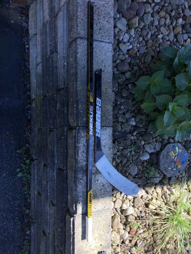 Broken Pittsburgh Penguins hockey sticks