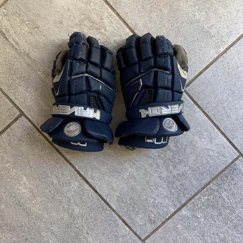 Blue Used Maverik M4 13" Lacrosse Gloves