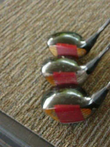 FULL SET PING ZING KARSTEN BLACK WOOD WOODS D 3 5 REGULAR STEEL LITTLE ROUGH