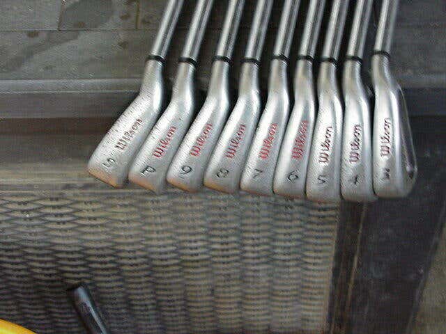 FULL SET WILSON FAT SHAFT FS CAVITY BACK IRONS STIFF STEEL SHAFTS NEW GRIPS 3-SW
