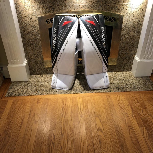 Black Senior 36" Bauer S190 Goalie Leg Pads