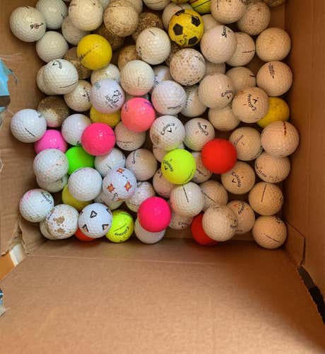 100 Used Assorted Golf Balls (make Offers)