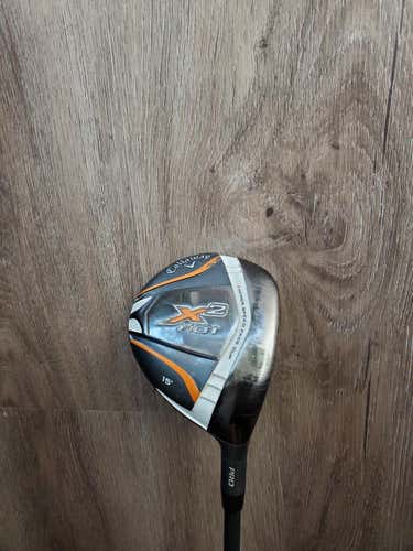 Used Men's Callaway Right Handed X2 Hot Pro Fairway Wood Regular Flex 15 Loft