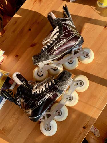 Used Senior Bauer Supreme 1S Custom Inline Skates Regular Width Size 6.5
