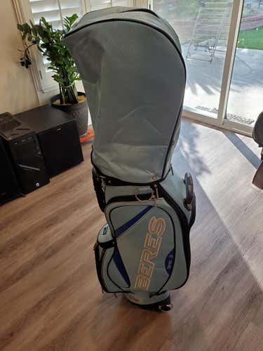 Blue Used Unisex Honma Beres Rolling Golf Bag