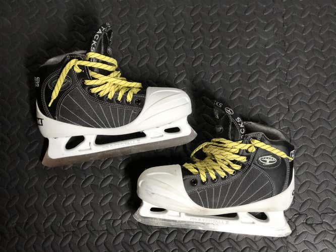 Used Senior CCM Tacks Hockey Goalie Skates Regular Width Size 7